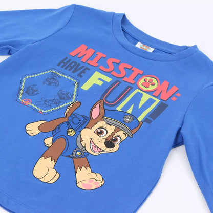Pijama Manga Larga Niño Mission Fun Chase Azul