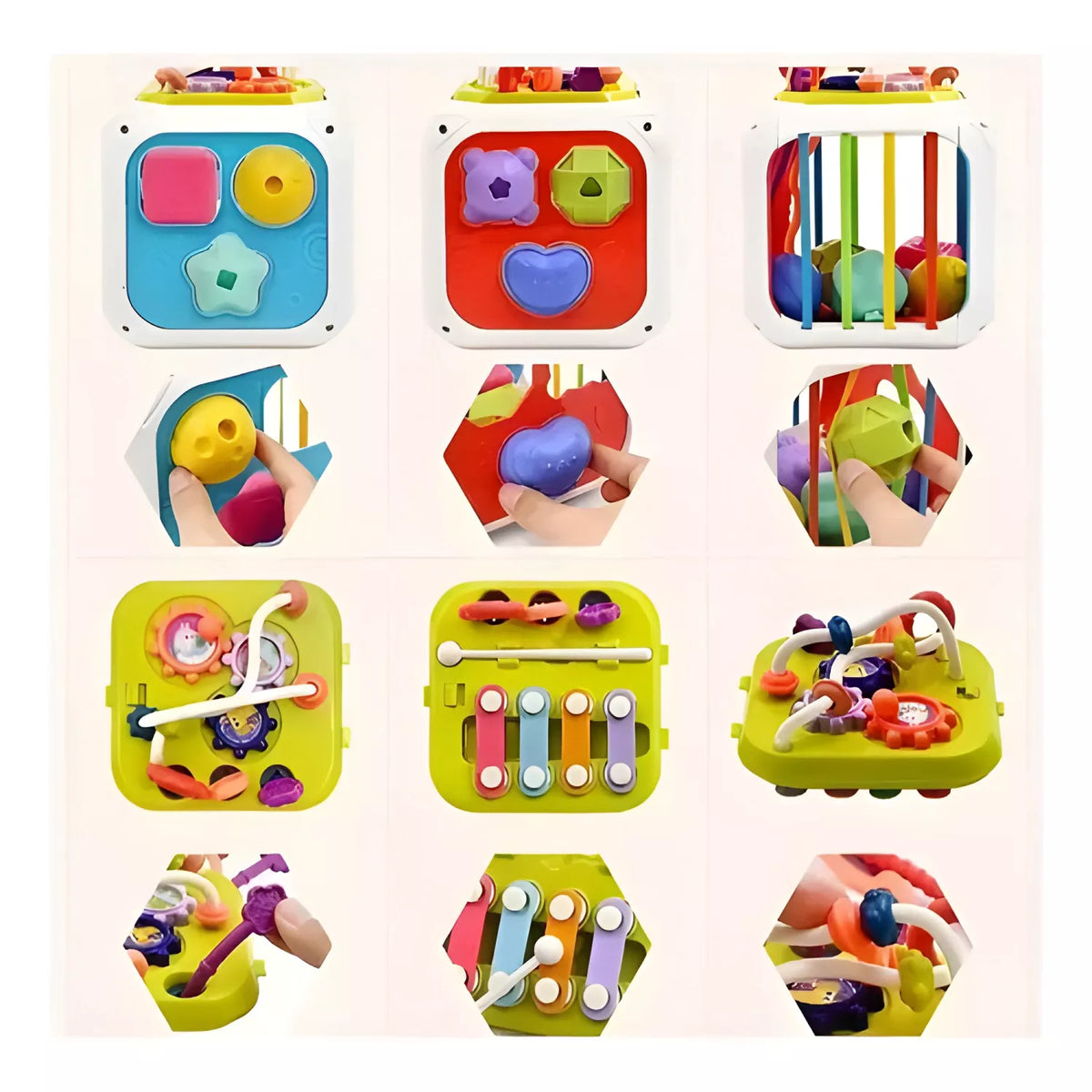 Cubo Didactico Educativo  7 En 1