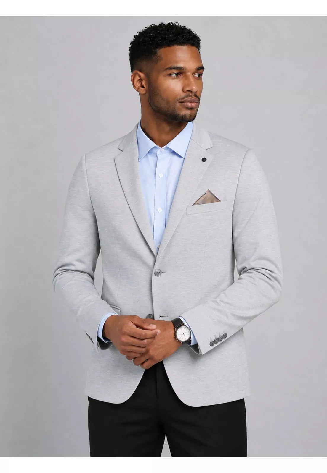 Chaqueta Denim Gris