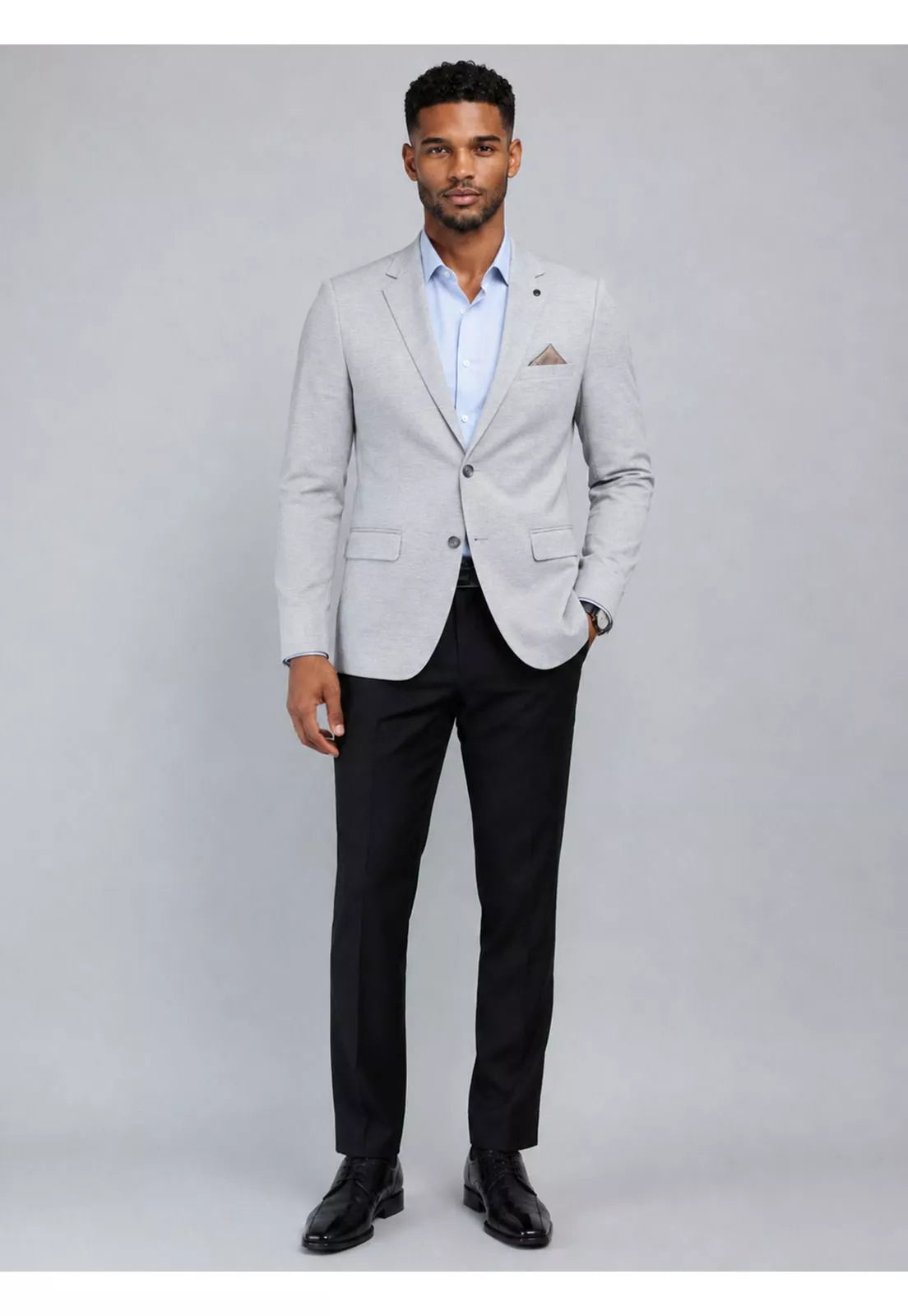 Chaqueta Denim Gris