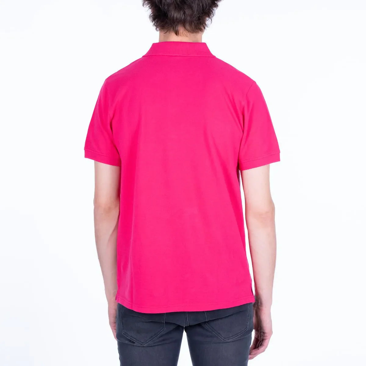 polera-hombre-manga-corta-piqué--fucsia