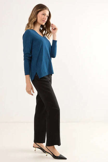 sweater-mujer-con-diseño-de-cuadros-petroleo