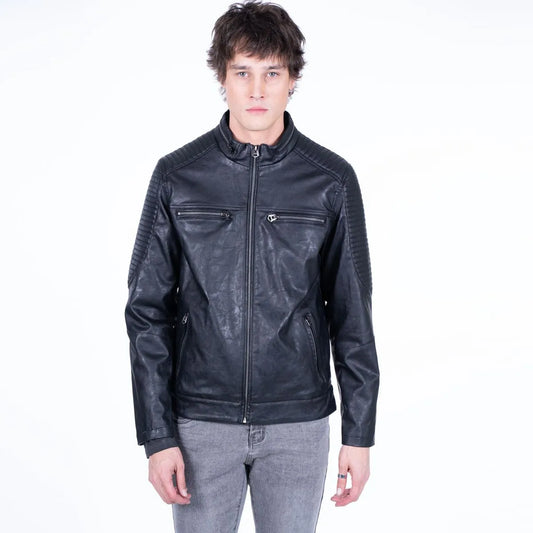 Chaqueta Hombre Pu Rider Black