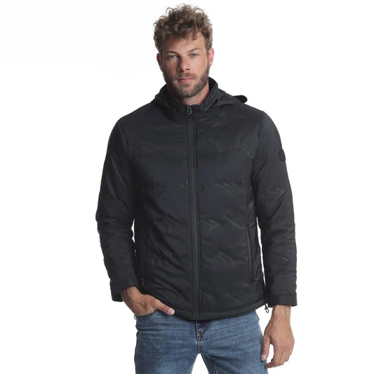 parka-hombre-logomania-3/4-negro