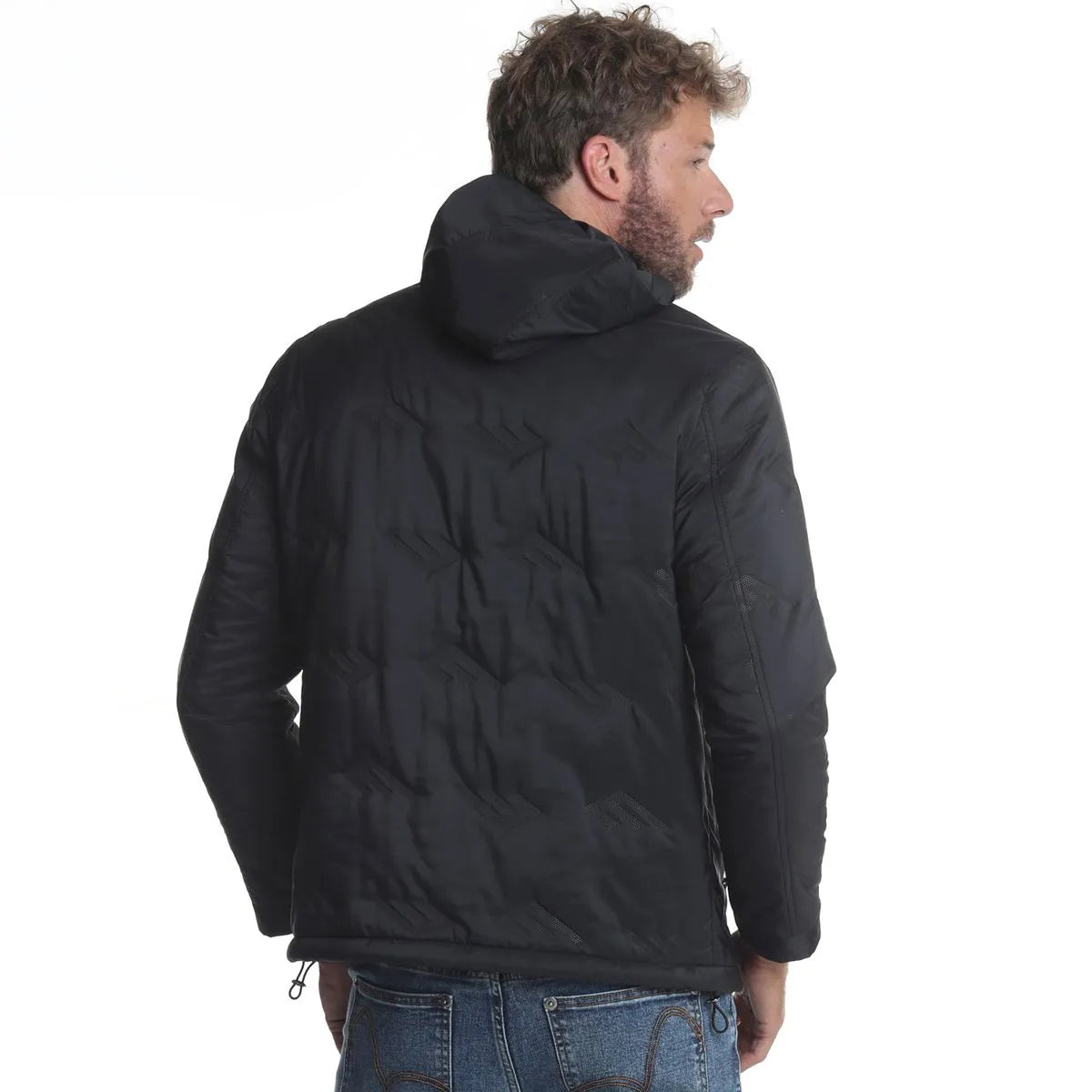 parka-hombre-logomania-3/4-negro