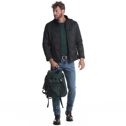 parka-hombre-logomania-3/4-negro