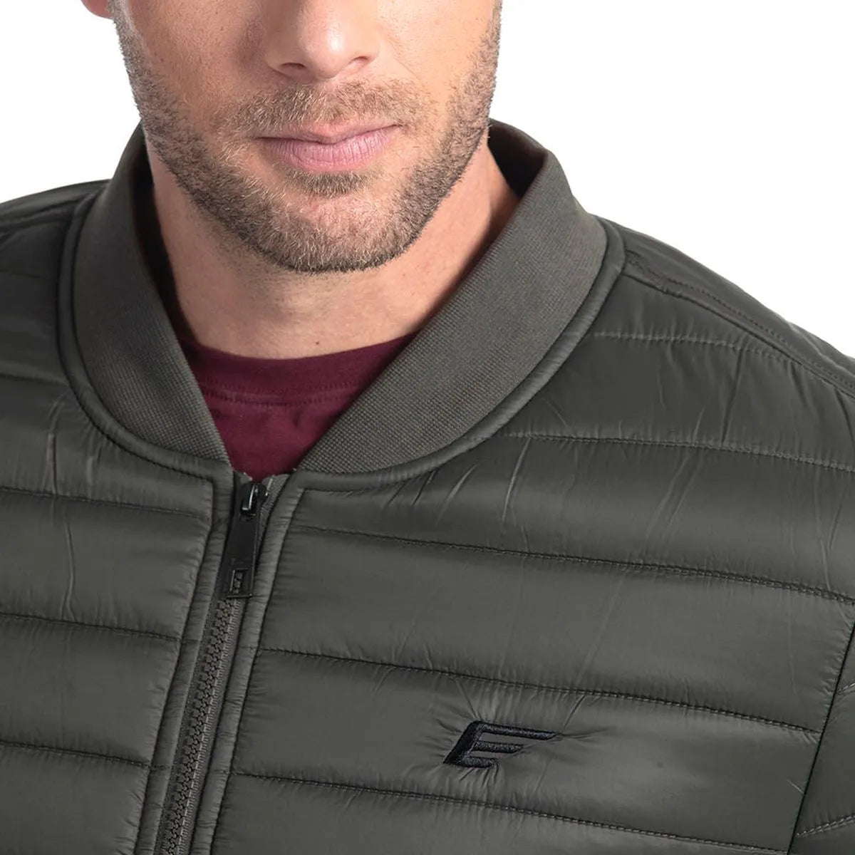 parka-hombre-bomber-básica-verde