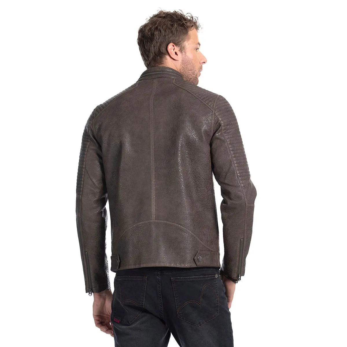 chaqueta-hombre-pu-rider-moto-cafe