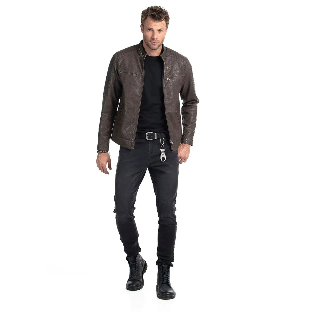chaqueta-hombre-pu-rider-moto-cafe