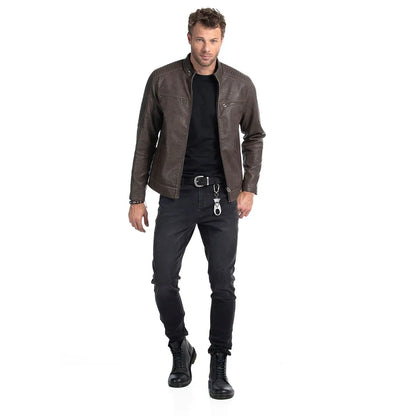chaqueta-hombre-pu-rider-moto-cafe