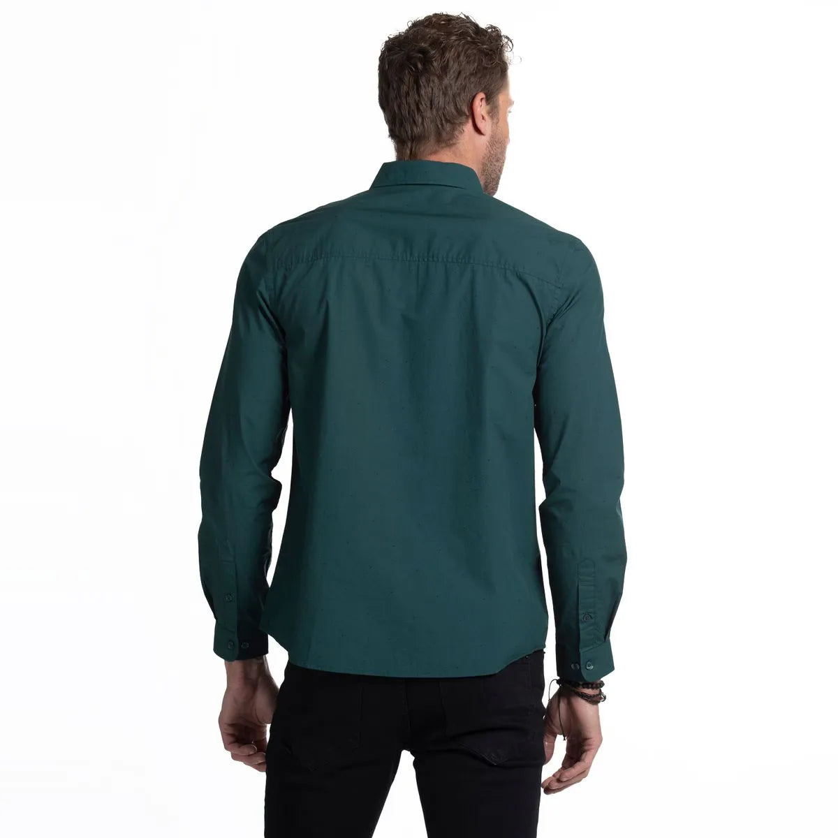 camisa-hombre-regular-manga-larga-mini-print-verde