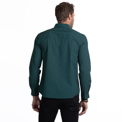 camisa-hombre-regular-manga-larga-mini-print-verde