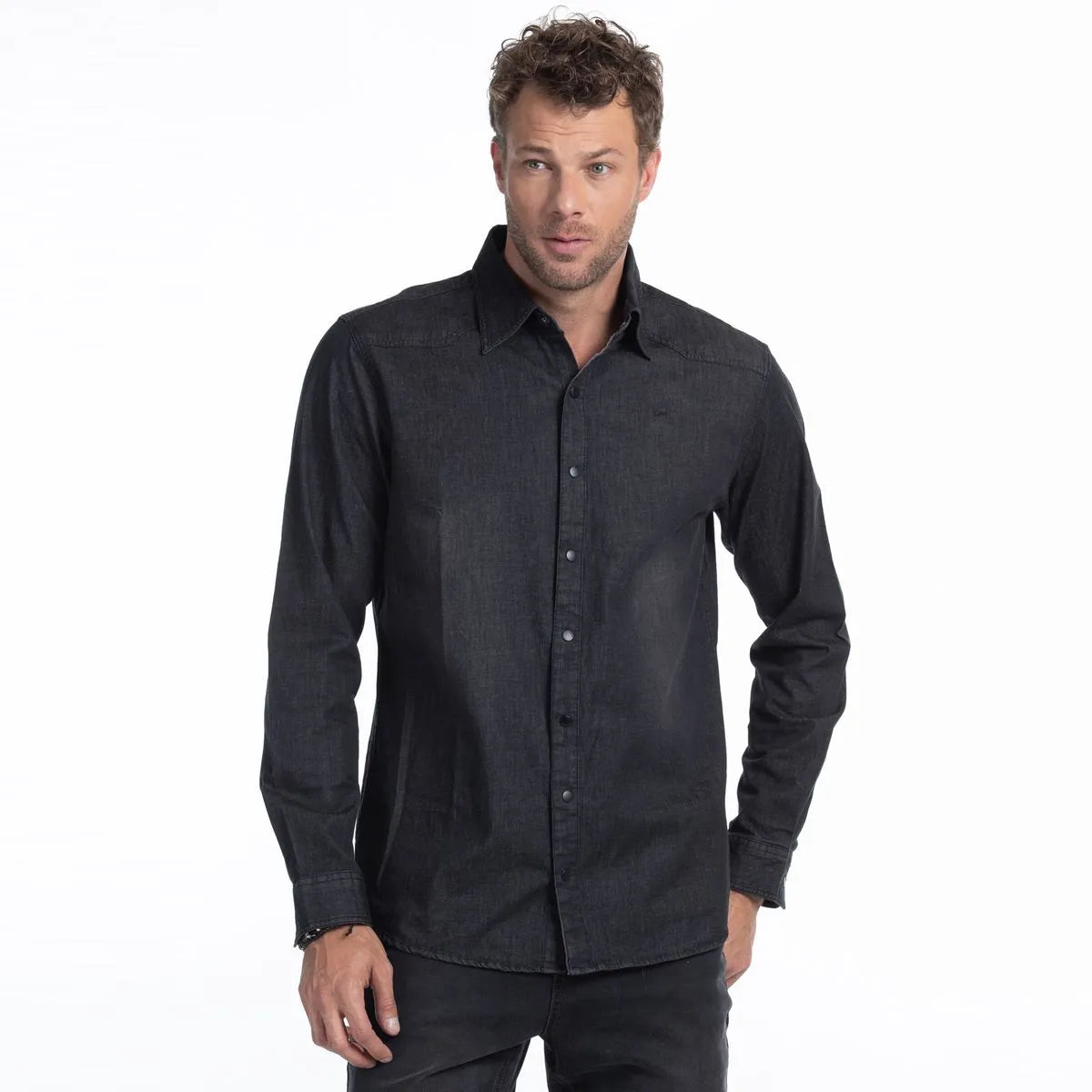 camisa-hombre-denim-montana-negro