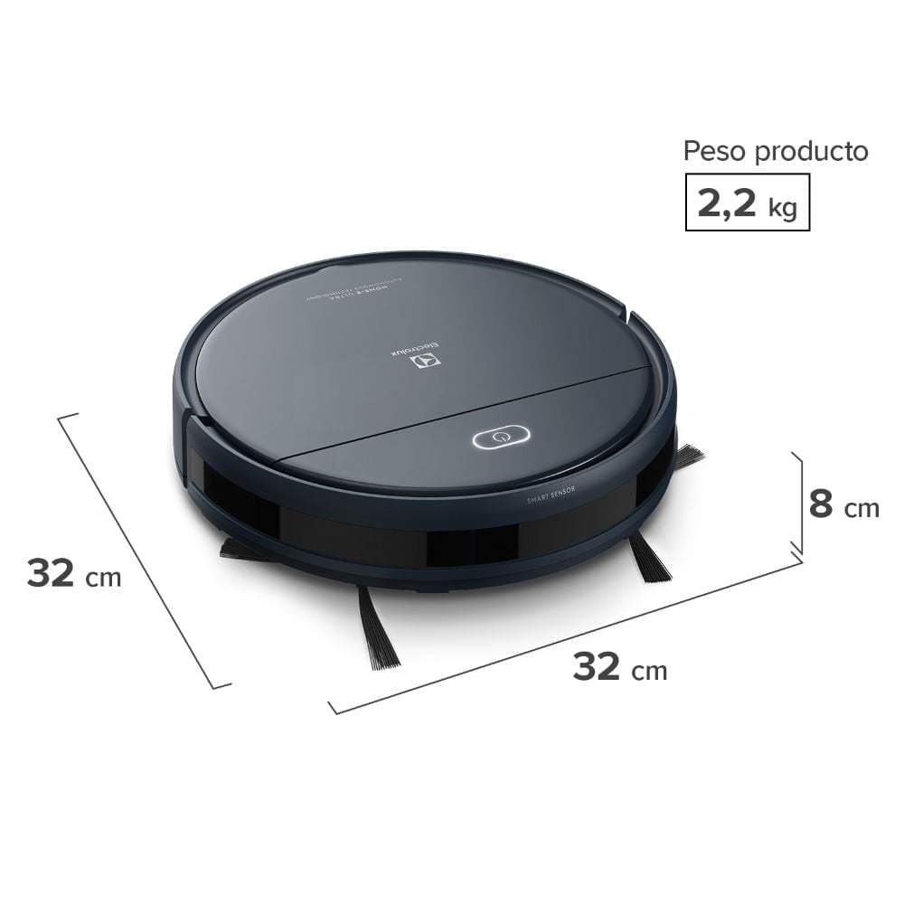 Aspiradora Robot Electrolux Limpieza Sensor Anticolisión y Anticaída