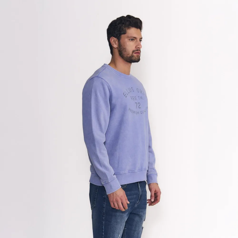 polerón-hombre-cuello-redondo-terry-pigment-dye-blue