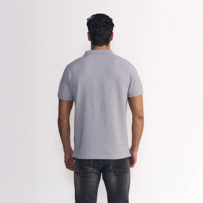 polera-m/c-polo-piqué-silicone-wash-gris-melange