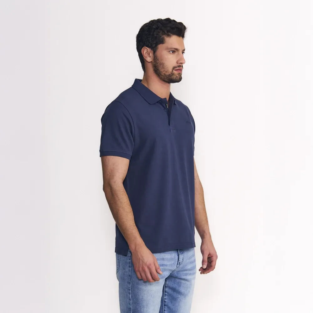 polera-hombre-m/c-polo-piqué-silicone-wash-azul