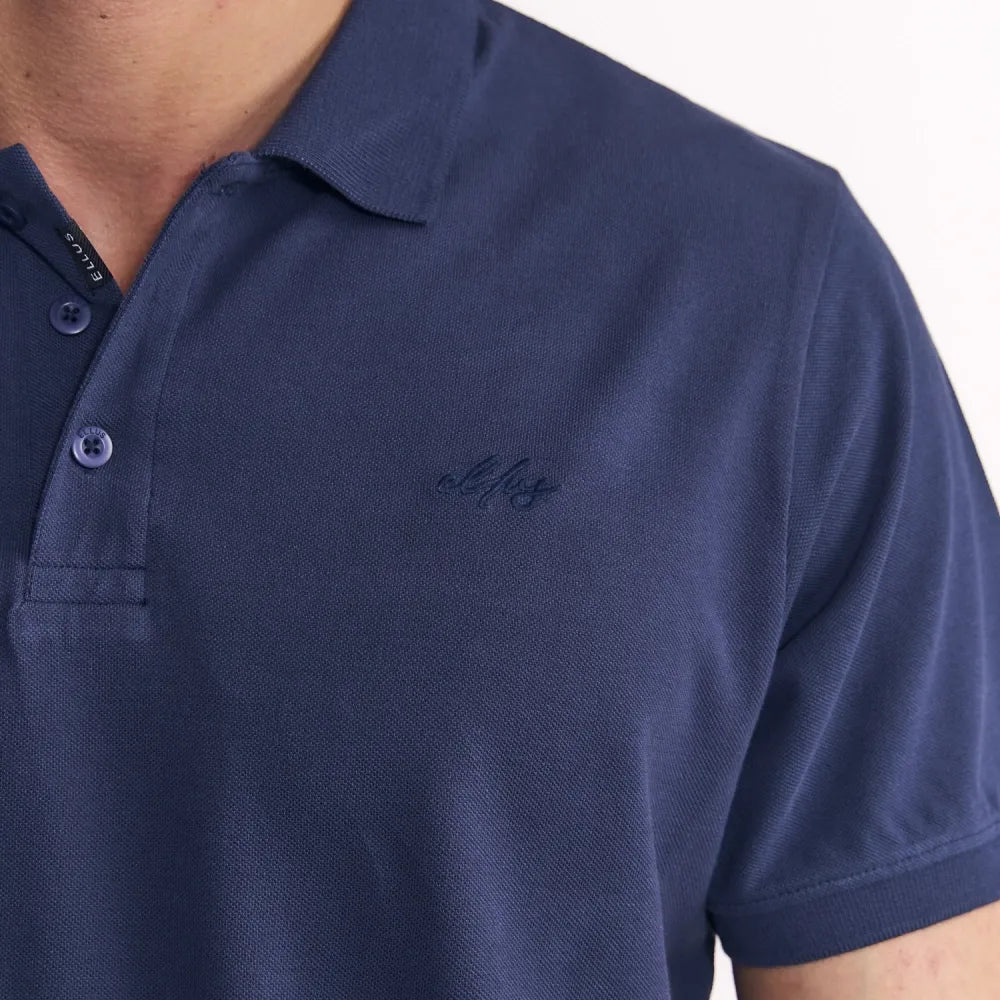 polera-hombre-m/c-polo-piqué-silicone-wash-azul
