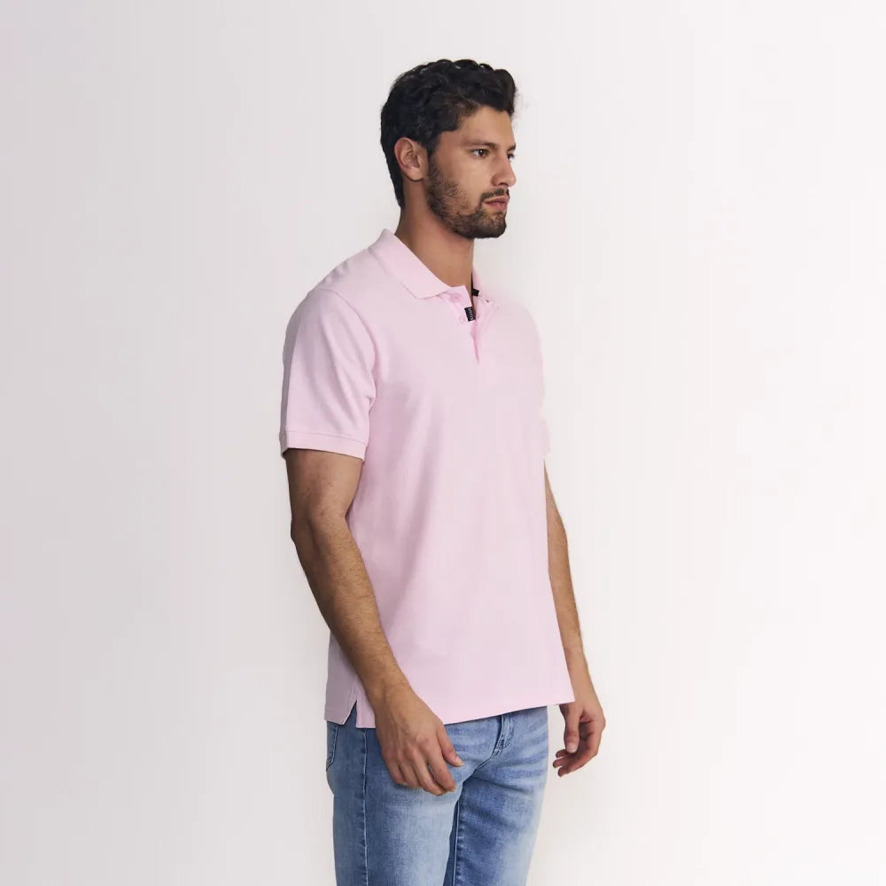polera-m/c-polo-piqué-silicone-wash-rosa