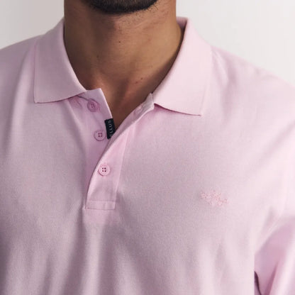 polera-m/c-polo-piqué-silicone-wash-rosa