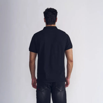 polera-m/c-polo-piqué-silicone-wash-negro