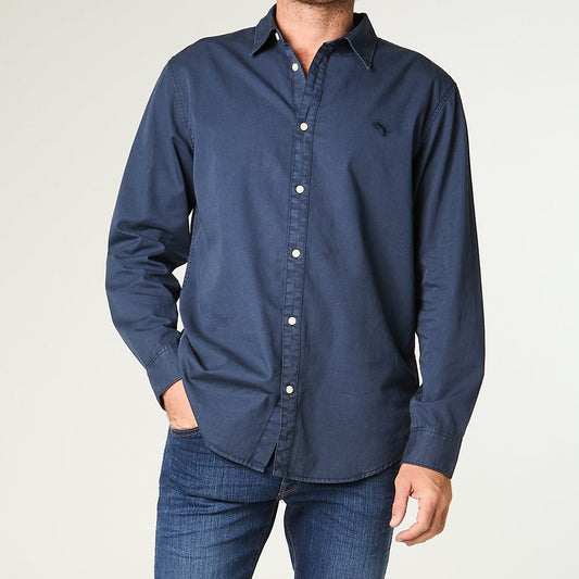 Camisa Hombre Manga Larga Navy