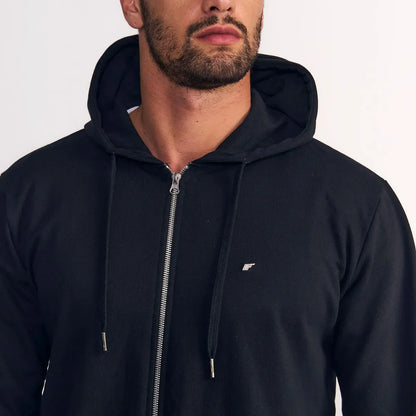 polerón-hombre-hoodie-full-zipper-light-fleece-black