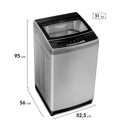 Lavadora Automática Mademsa 9,5 SZG Gris
