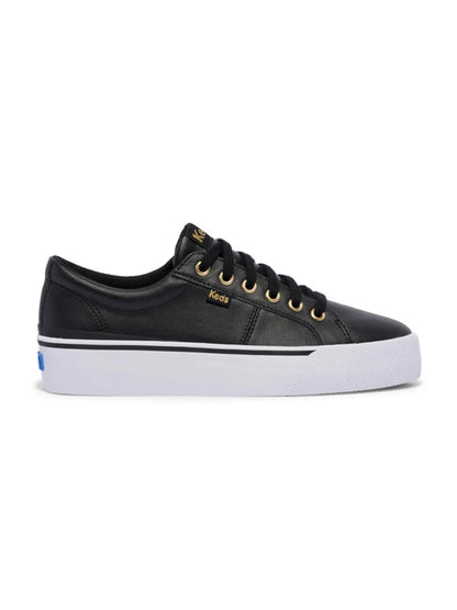 Zapatilla Mujer Cuero Jump Kick Duo Negra