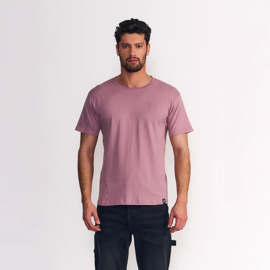 polera-hombre-manga-corta-básica-logo-embroidery-burdeo