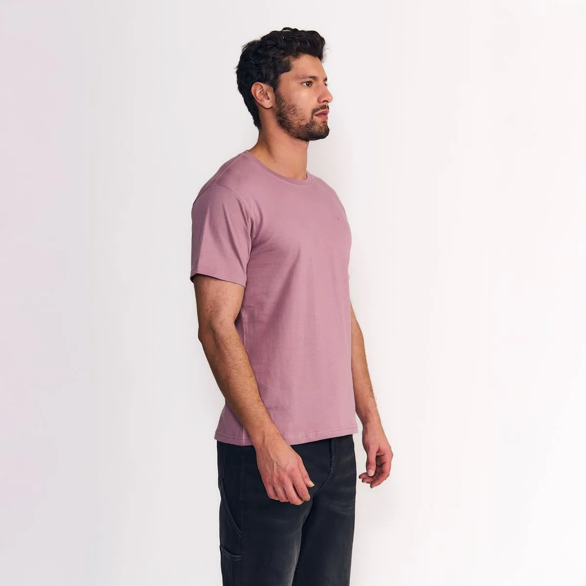 polera-hombre-manga-corta-básica-logo-embroidery-burdeo