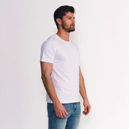 polera-hombre-manga-corta-básica-logo-embroider-blanco