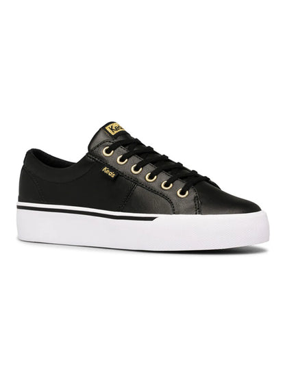Zapatilla Mujer Cuero Jump Kick Duo Negra