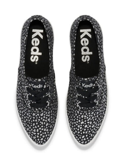 Zapatilla Mujer Pint Canvas Mini Dot Print Negro