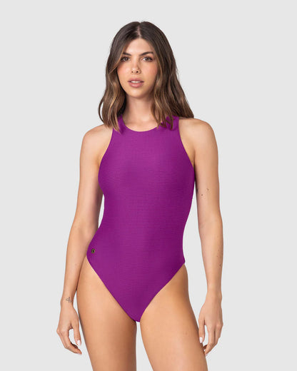 Traje De Baño Mujer Atlético Morado