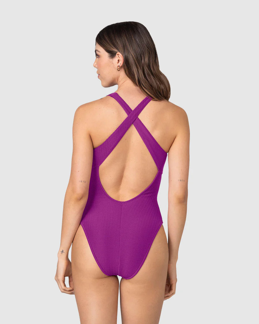 Traje De Baño Mujer Atlético Morado
