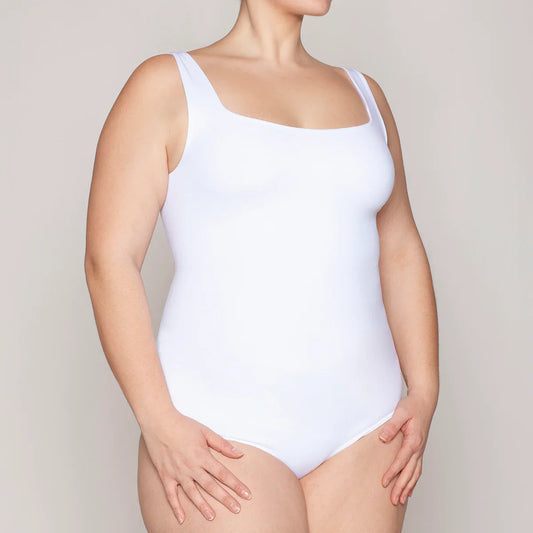Body Regata Escote Cuadrado Blanco