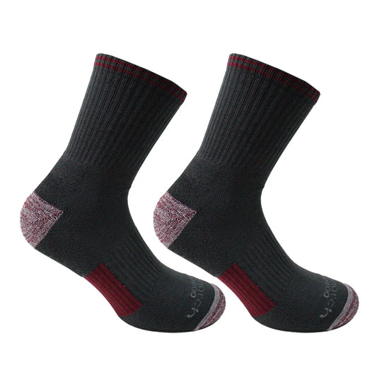 Calcetin Hombre Outdoor Bamboo + Coolmax 2 Pares 2/4 Marengo