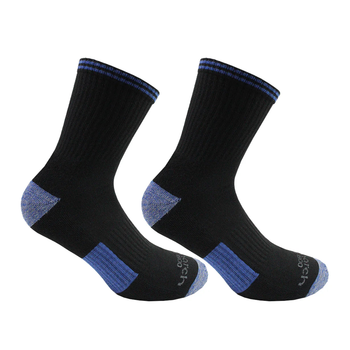 Calcetin Hombre Outdoor Bamboo + Coolmax 2 Pares 2/4 Negro