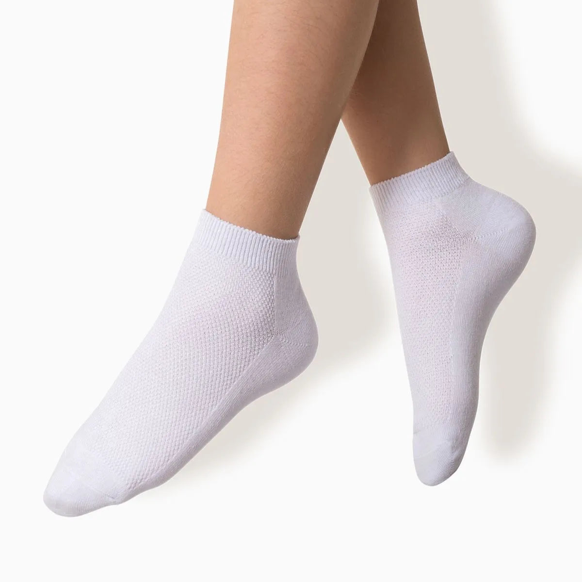 Calcetin Niña Tobillo Escolar Pack 3 Blanco