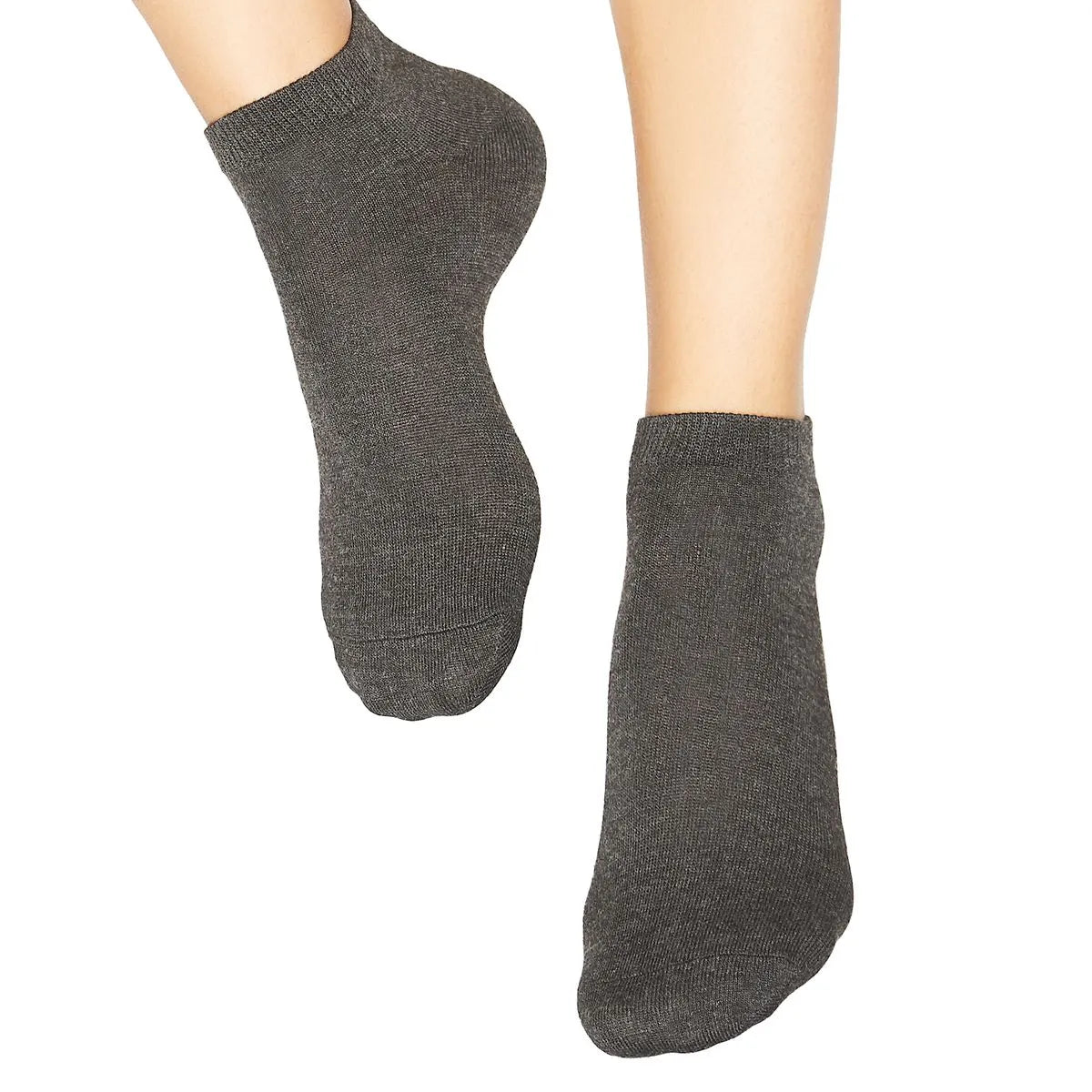 Calcetin Tobillo Unisex Escolar Bambú Pack 3 Gris