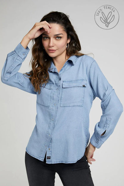 Camisa Mujer 4997 Celeste