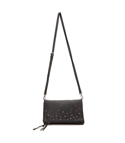 Cartera Bandolera Estrellada Grande Negro