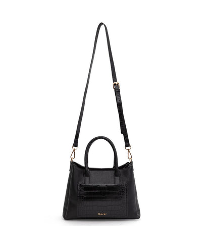 Cartera Mujer Dos Asas Mediana Negro