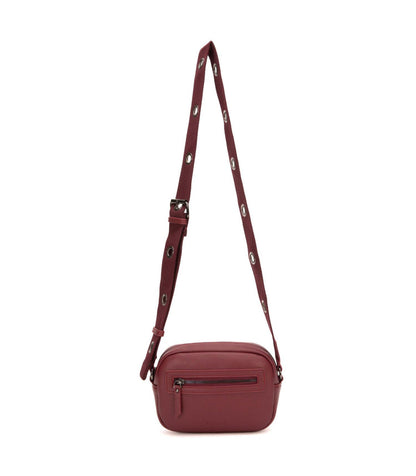 Cartera Mujer Bandolera Pequeña Burdeo
