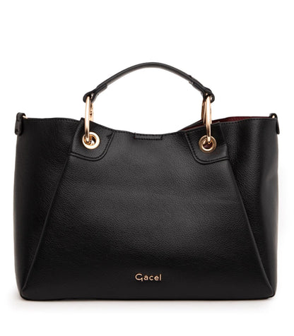 Cartera Mujer Dos Asas CAR3485 Mediana Negro
