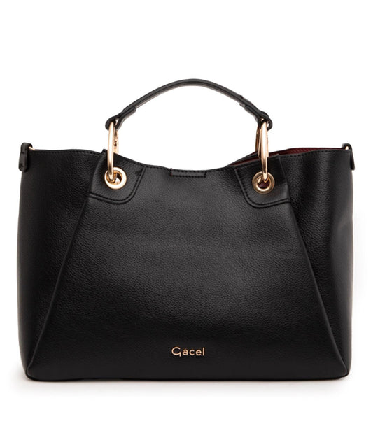 Cartera Mujer Dos Asas CAR3485 Mediana Negro