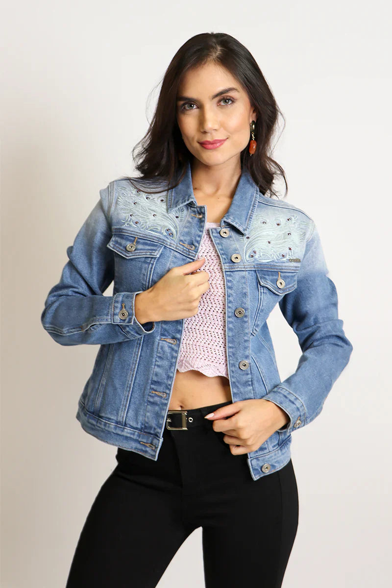 Chaqueta Mujer 4676 Celeste