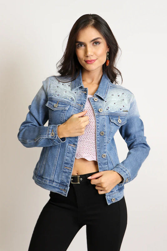 Chaqueta Mujer 4676 Celeste