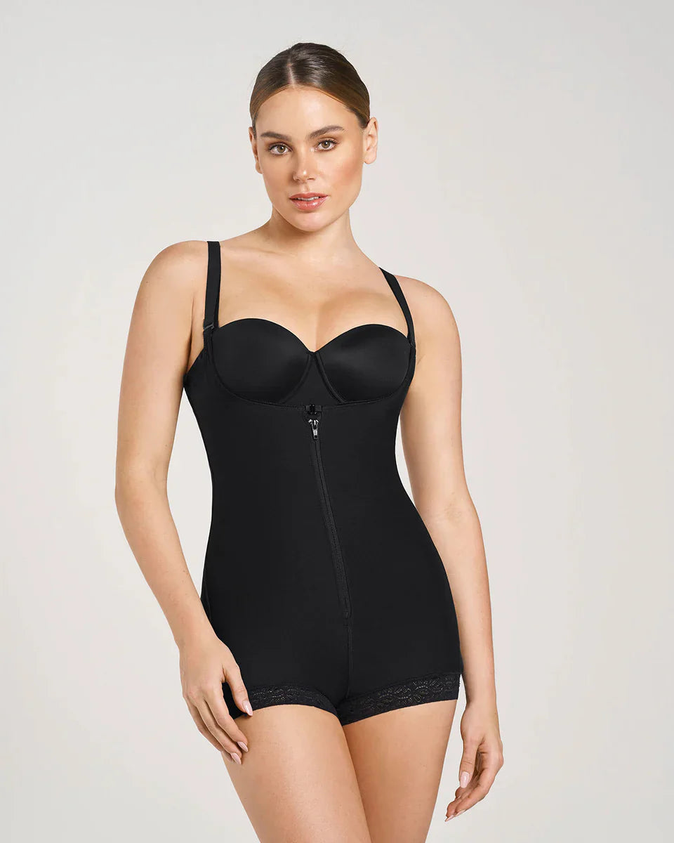 Faja Estilo Body De Control Fuerte Levanta Cola Negro